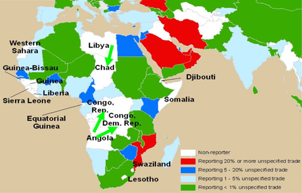 Africa Trade: Likely Significant Flows Missing